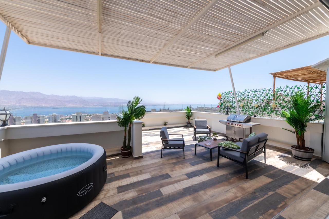 Desert And Sea-penthouse Full Sea View Apartment Eilat